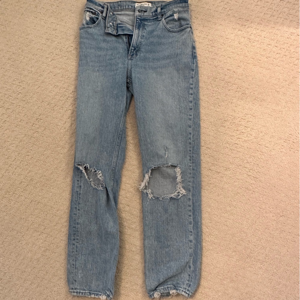 Abercrombie 90s straight ultra high rise